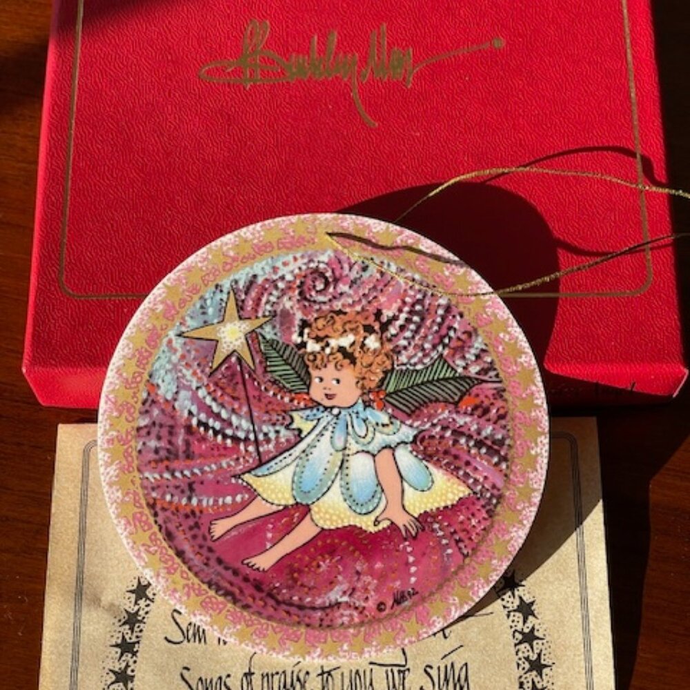P. BUCKLEY MOSS First Angel Ornament 1992 Rare Vintage Find